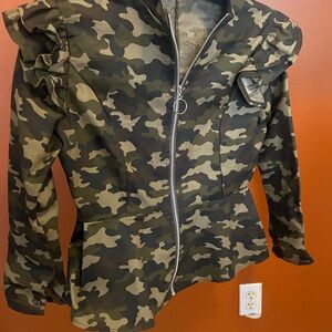 Camouflage zip jacket